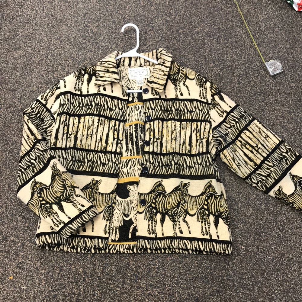 Vintage Tantrums Tapestry Zebra Jacket